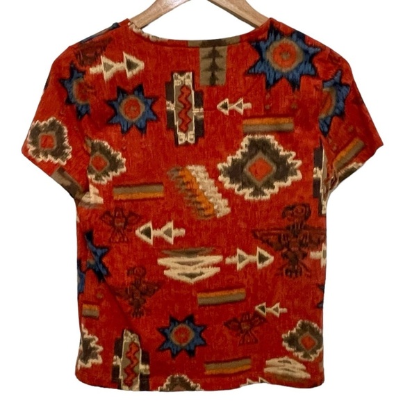 💚 3/$15 Bundle Sale Lauren Ralph Lauren Women's Short Sleeve Top, Petite Medium - Picture 3 of 13